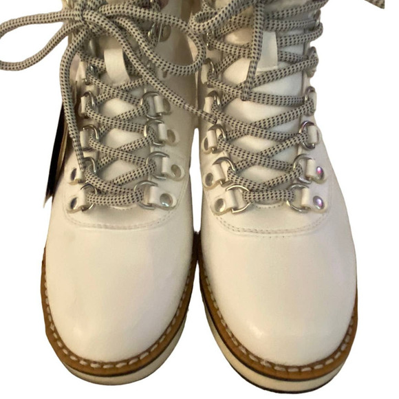 White Mountain White Leather Shearling Lined Hiking Boot - Picture 7 of 9